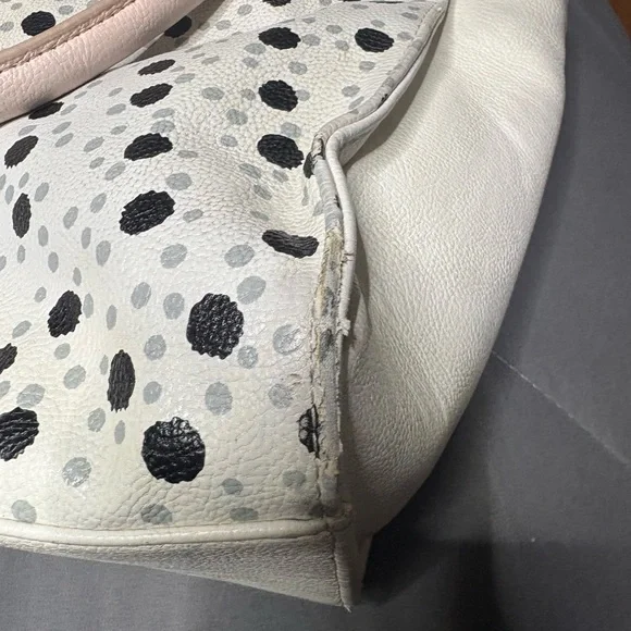 Charming Betsey Johnson Polka Dot Handbag with Pink Accents - Picture 8 of 9